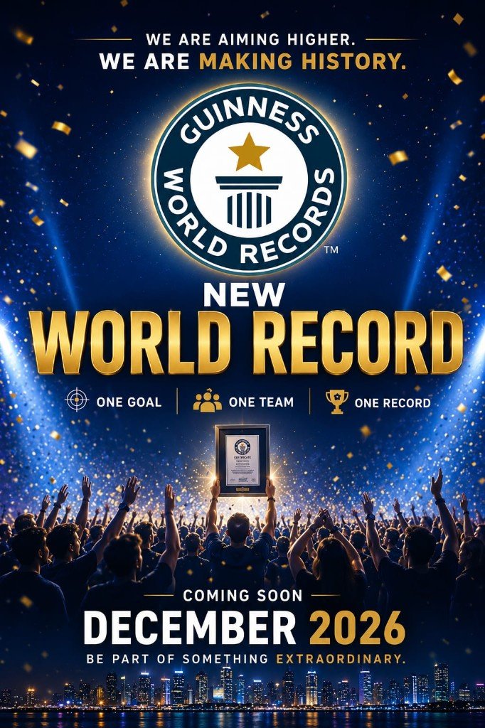 Smart Road Guinness World Record event poster — December 2026